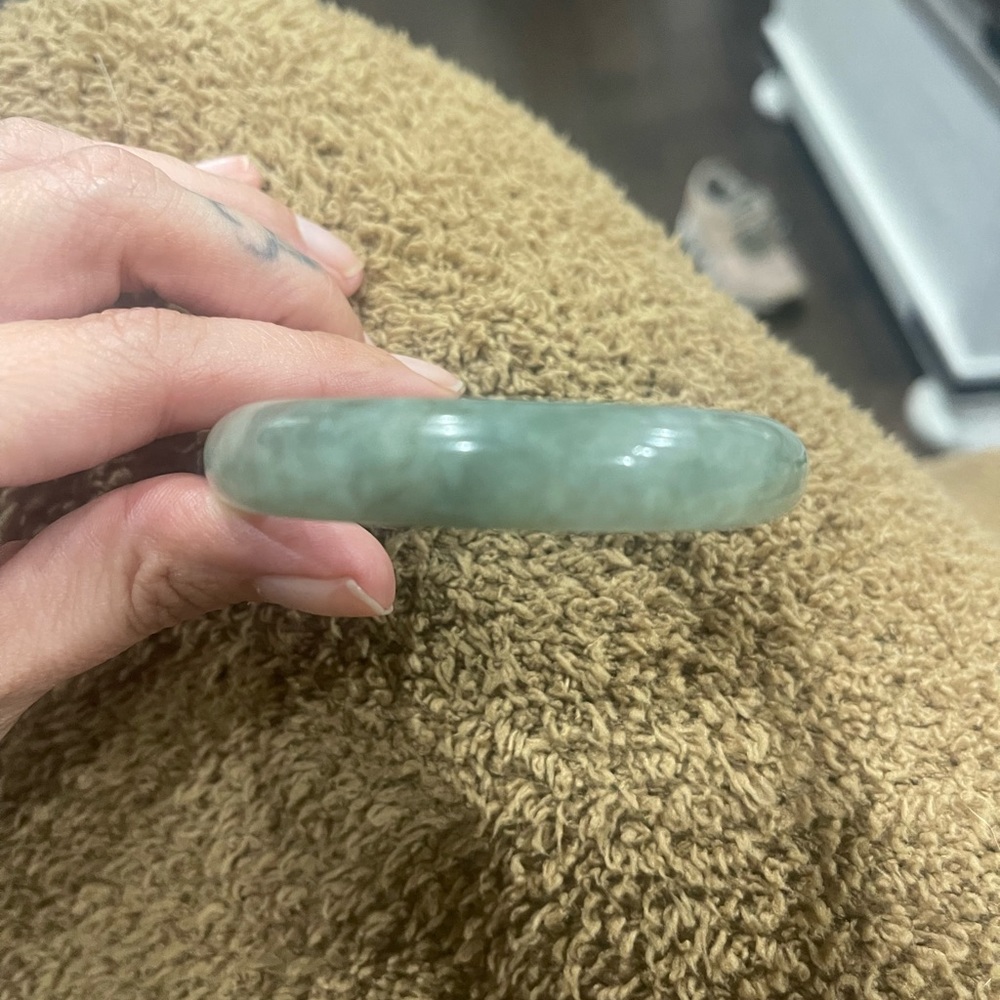 Beautiful 52mm jade bangle bracelet.